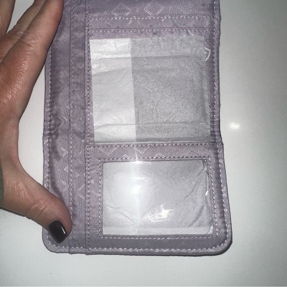 Vera Bradley Ultralight RFID Mini Tri-fold Wallet - Tropical Floral Print - Picture 8 of 12